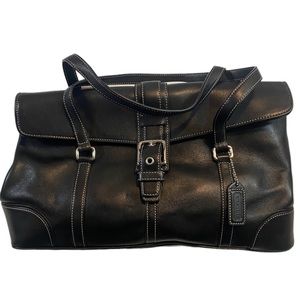 Vintage Coach Hampton Leather Satchel